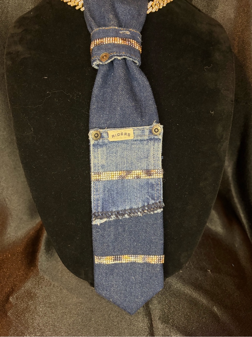 Riders by Lee Denim Patchwork Neck Tie